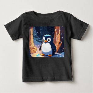 T-shirt Pour Bébé Pal de pêche de pingouin