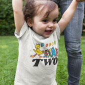 T-shirt Pour Bébé Pal de rue Sésame | Ballons d'anniversaire 2