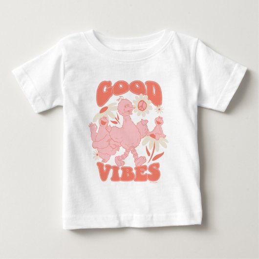 T-shirt Pour Bébé Pal de rue Sésame | GOOD VIBES (Devant)