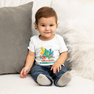 T-shirt Pour Bébé Pal de rue Sésame   Mon premier Noël