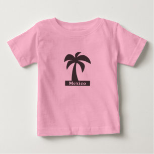 T-shirt Pour Bébé Palm Tree (Vacances Mexique) - Bébé Jersey fin T-S