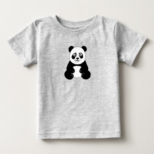 T-shirt Pour Bébé Panda (Devant)