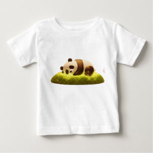 T-shirt Pour Bébé Panda 3D Cozy dans une forêt magique