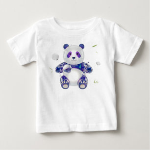 T-shirt Pour Bébé Panda 3D en verre liquide holographique conceptuel