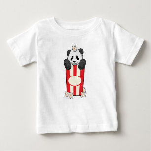 T-shirt Pour Bébé Panda avec Popcorn