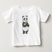 T-shirt Pour Bébé Panda avec Popsicle (Devant)