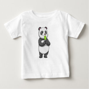 T-shirt Pour Bébé Panda avec Popsicle