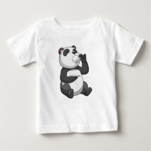 T-shirt Pour Bébé Panda avec Tea Cup