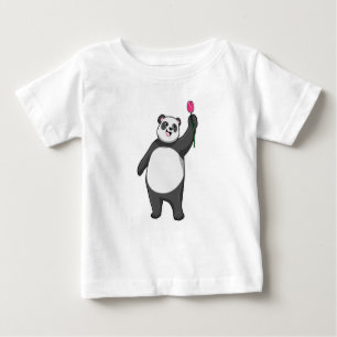 T-shirt Pour Bébé Panda avec Tulipe