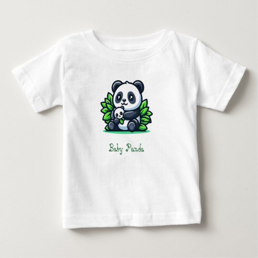 T-shirt Pour Bébé Panda Baby T shirt (Devant)