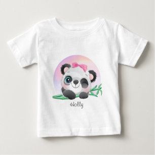 T-shirt Pour Bébé Panda Bamboo, un animal mignon