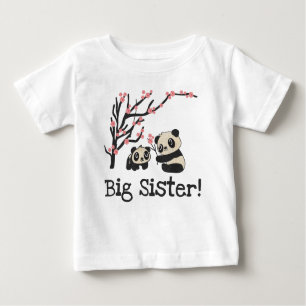 T-shirt Pour Bébé Panda Bears Big Soeur