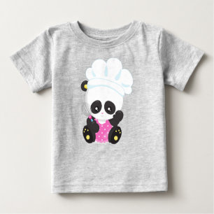 T-shirt Pour Bébé Panda cuisine, Panda Cuisine, Panda Cute, Whisk