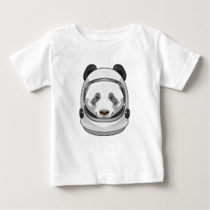 T-shirt Pour Bébé Panda en astronaute avec casque