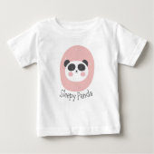 T-shirt Pour Bébé Panda endormi (Devant)