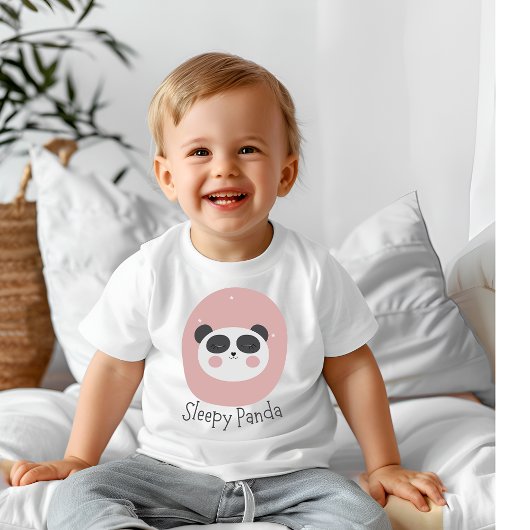 T-shirt Pour Bébé Panda endormi