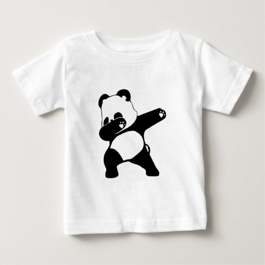 T-shirt Pour Bébé Panda qui dab  (Devant)