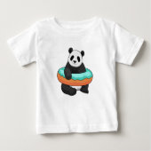 T-shirt Pour Bébé Panda with Donut (Devant)