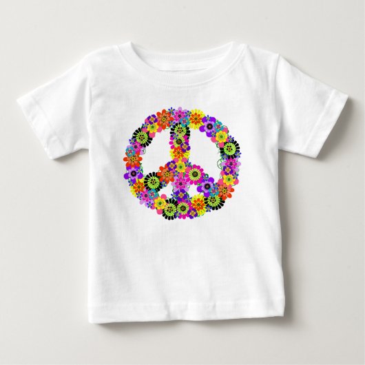 T-shirt Pour Bébé Panneau de paix (Devant)