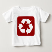 T-shirt Pour Bébé Panneau de recyclage - Ruby (Devant)