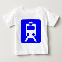 Panneau du train - Bleu