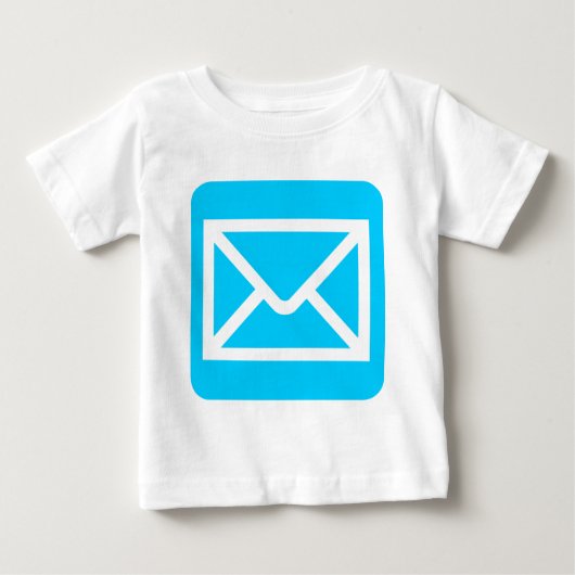 T-shirt Pour Bébé Panneau Enveloppe - bleu ciel (Devant)