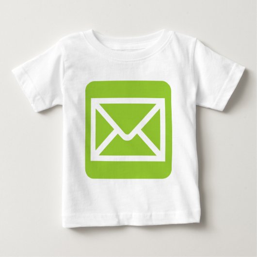 T-shirt Pour Bébé Panneau Enveloppe - Martian Green (Devant)