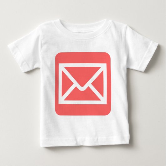 T-shirt Pour Bébé Panneau Enveloppe - rose tropicale (Devant)