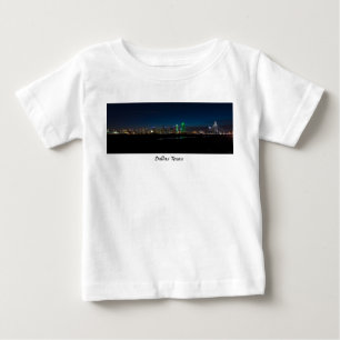 T-shirt Pour Bébé Pano Dallas Skyline Dawn