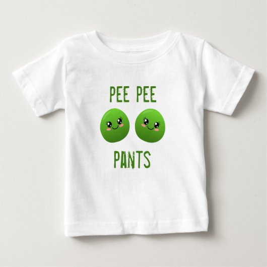 T-shirt Pour Bébé pantalon pee (Devant)