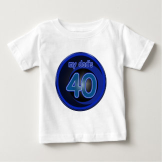 T-shirt Pour Bébé Papa a 40 ans