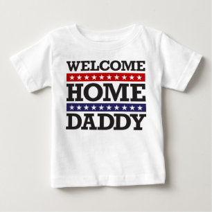 T-shirt Pour Bébé Papa à la maison bienvenu