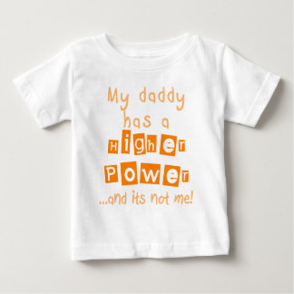 T-shirt Pour Bébé Papa A Un Enfant Plus Élevé Chemise LS - Orange