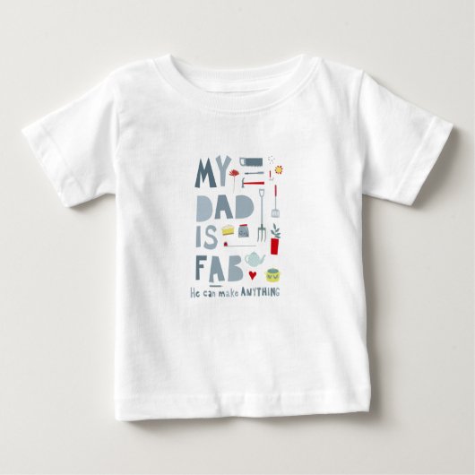 T-shirt Pour Bébé Papa amusant (Devant)