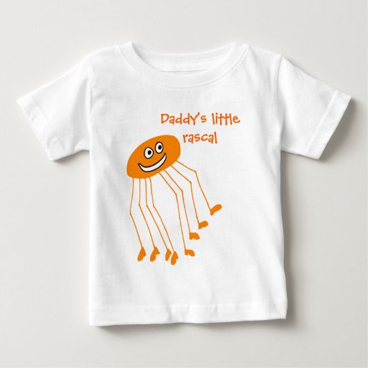 T-shirt Pour Bébé Papa, longues jambes (Devant)