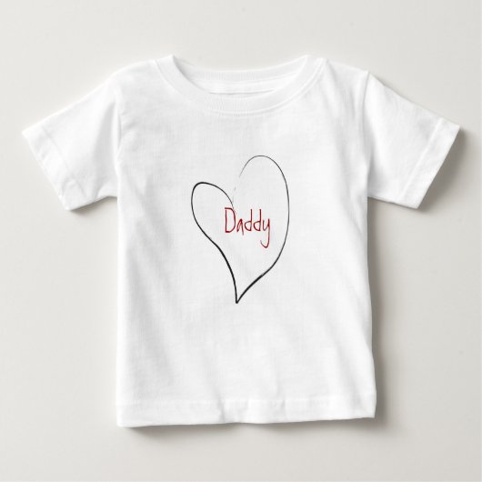 T-shirt Pour Bébé Papa Love (Devant)