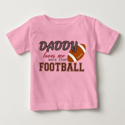 T-shirt Pour Bébé Papa m'aime (Devant)