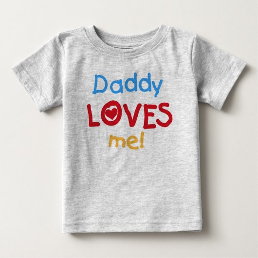 T-shirt Pour Bébé Papa M'Aime Bébé Romper (Devant)