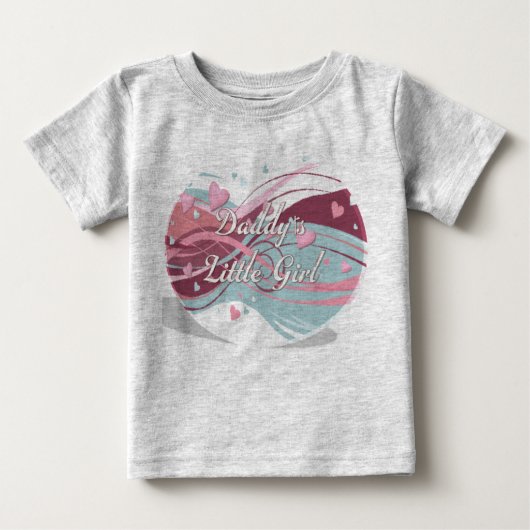 T-shirt Pour Bébé papa petite fille 004 (Devant)