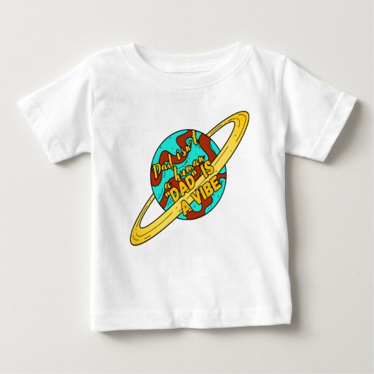 T-shirt Pour Bébé Papa vibe (Devant)