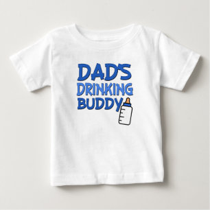 T-shirt Pour Bébé Papa's Drinking Buddy drôle petit-shirt garçon