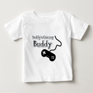 T-shirt Pour Bébé Papa's Gaming Buddy