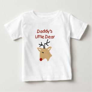 T-shirt Pour Bébé Papa's Little Dear Papa Noël