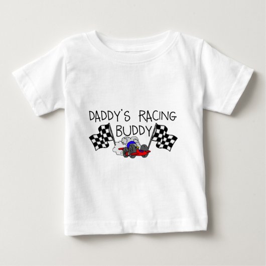 T-shirt Pour Bébé Papa's Racing Buddy (Devant)