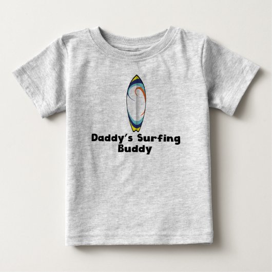 T-shirt Pour Bébé Papa's Surfing Buddy (Devant)