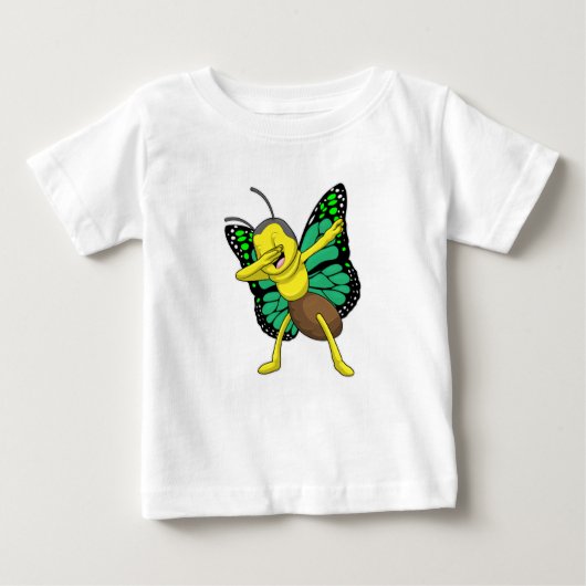T-shirt Pour Bébé Papillon à l'Hip hop Dance Dab (Devant)