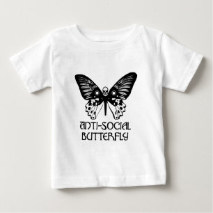 T-shirt Pour Bébé Papillon antisocial