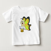 T-shirt Pour Bébé Papillon au miel (Devant)