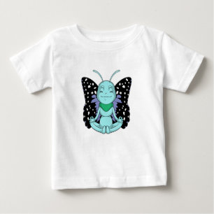 T-shirt Pour Bébé Papillon au Yoga Stretching Legs