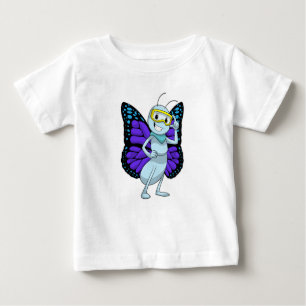 T-shirt Pour Bébé Papillon aux lunettes